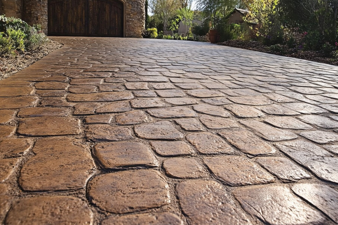 Stamped concrete services in Corona, CA